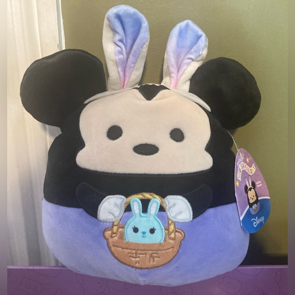 Squishmallows Spring Easter Mickey Mouse Disney 8” Stuffed Animal Plush NWT